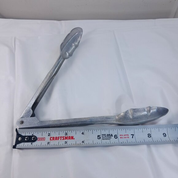 Coca-Cola Ice Tongs Aluminum Embossed Drink In Bottles St. Paul Coke 1940's - Picture 11 of 13